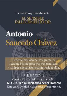Mtro. Antonio Saucedo Chávez