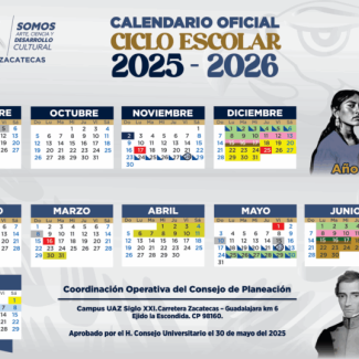 Calendario oficial ciclo 2025-2026