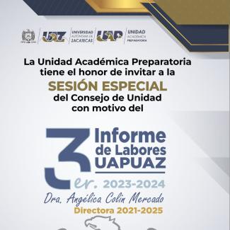 Invitación al 3er Informe 2023-2024