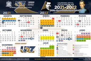 Calendario oficial 2021-2022 Horizontal