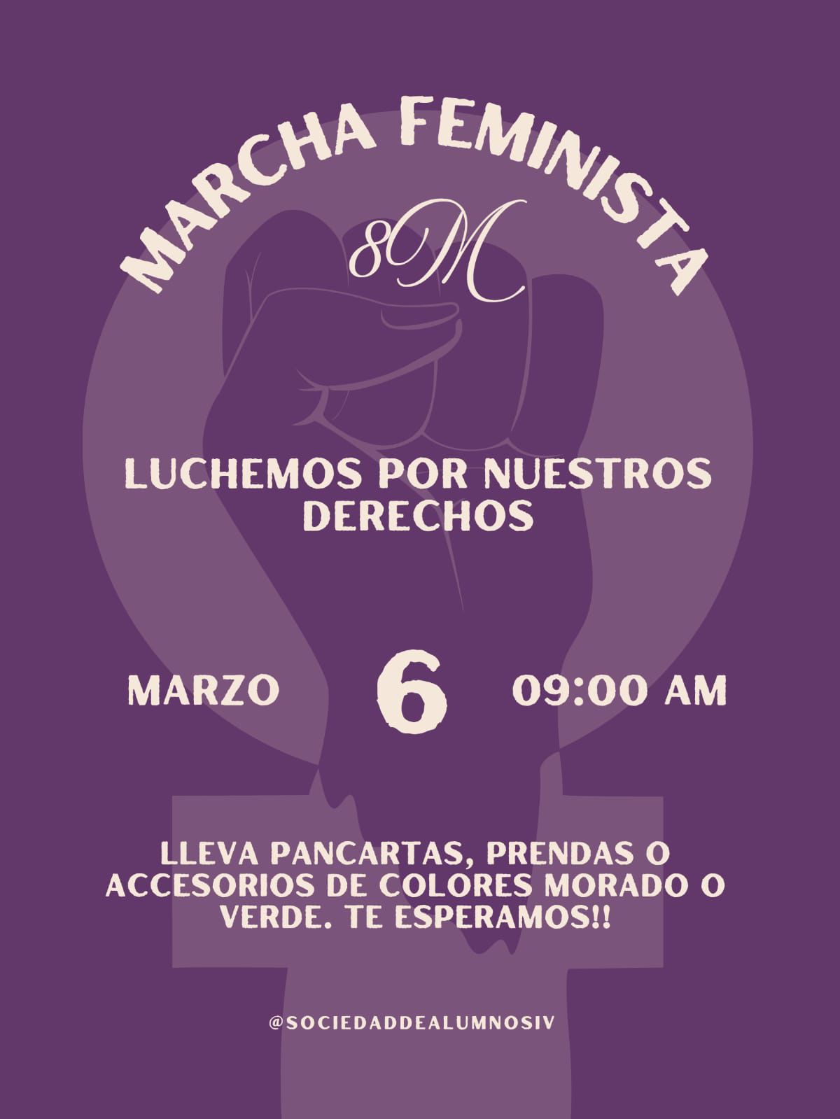 Programa del día de la mujer de Prepa 4 viernes