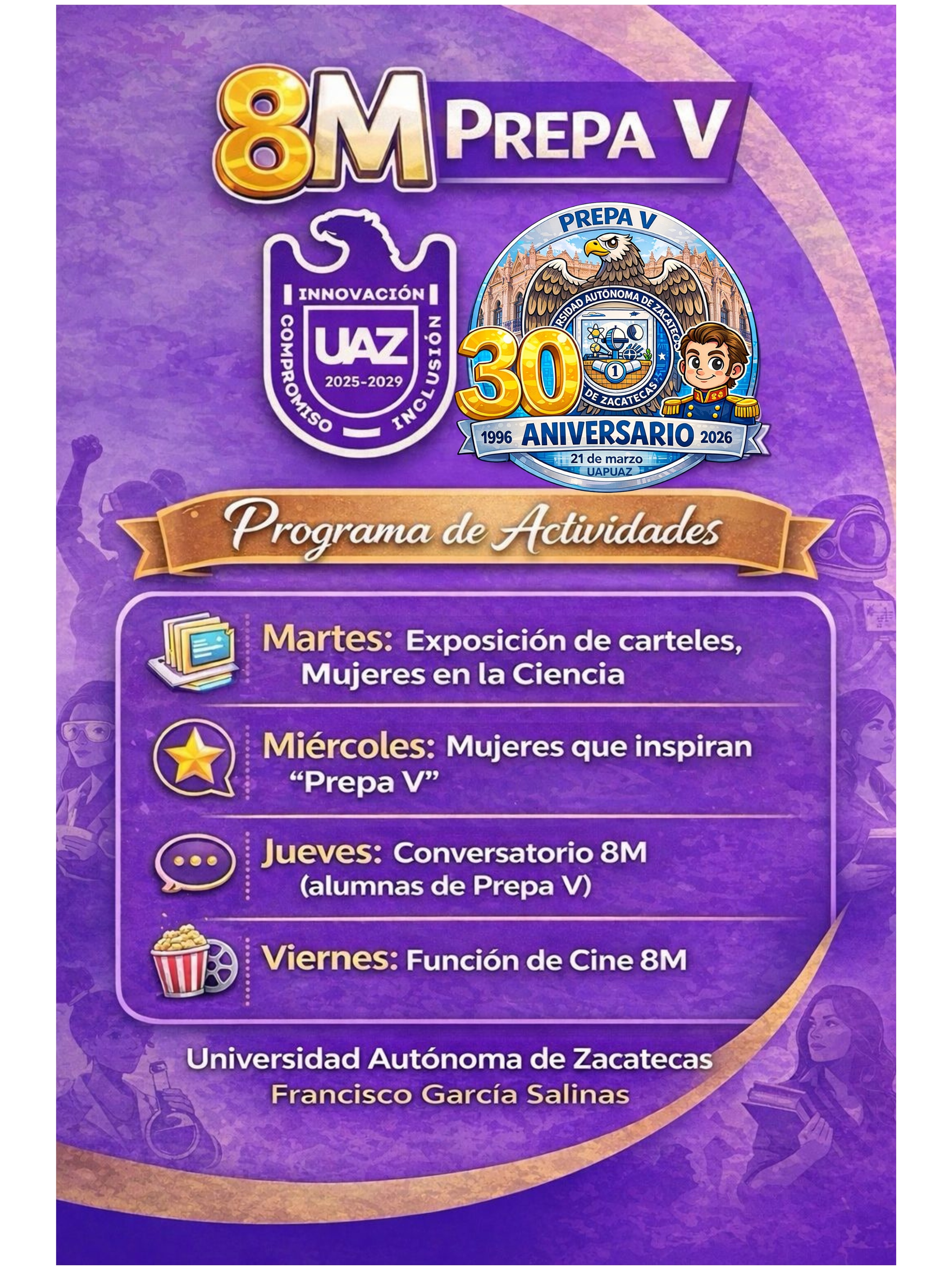 Programa del día de la mujer de Prepa 5