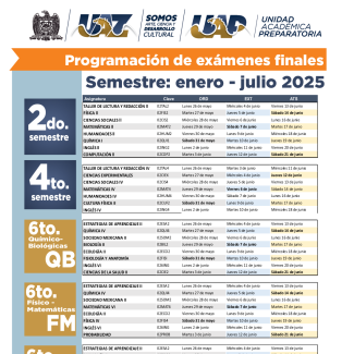 Calendario exámenes 2025 spar