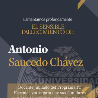 Mtro. Antonio Saucedo Chávez
