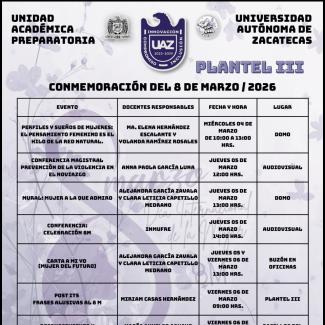 Programa del día de la mujer de Prepa 3