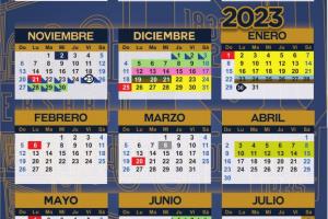 Calendario oficial 2022-2023 Vertical