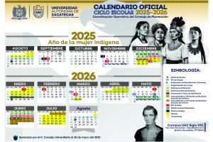 Calendario oficial 2025-2026