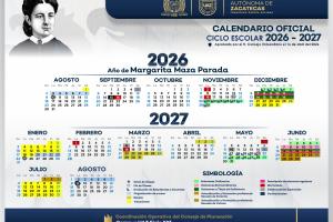 Calendario oficial UAZ 2026-2027
