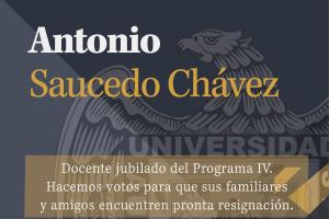 Mtro. Antonio Saucedo Chávez